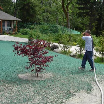 Hydroseeding can be done during water restrictions - BC Sunshine Coast